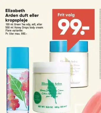 Bilka Elizabeth Arden duft el. kropspleje tilbud