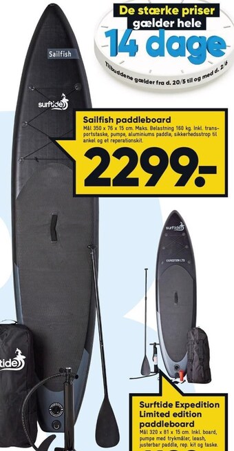 Sailfish paddleboard