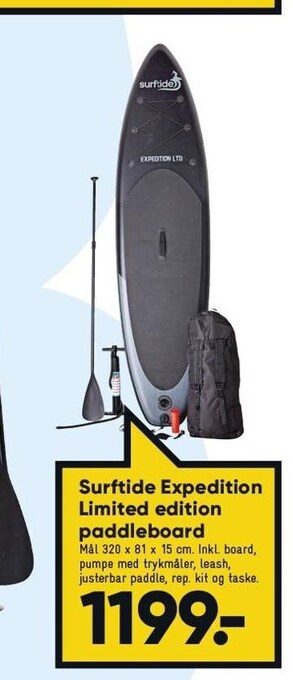 Surftide Expedition Limited edition paddleboard
