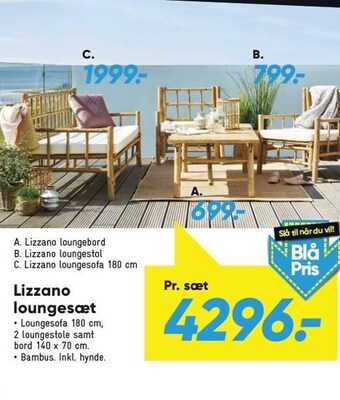 Bilka Lizzano loungesæt tilbud