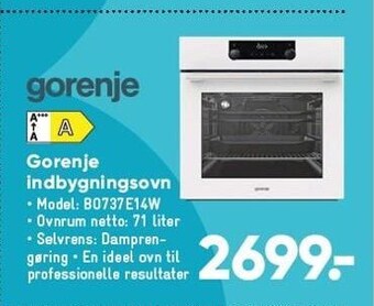 Bilka Gorenje indbygningsovn tilbud