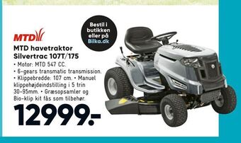 Bilka MTD havetraktor Silvertrac 107T/175 tilbud
