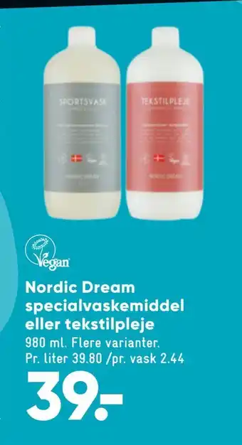 Bilka Nordic Dream specialvaskemiddel eller tekstilpleje tilbud