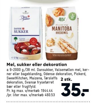 Bilka Mel, sukker eller dekoration tilbud