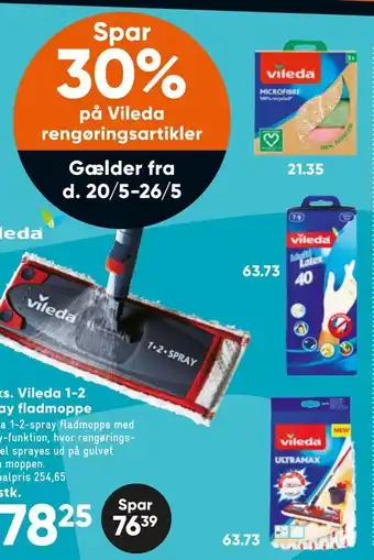 Bilka Vileda rengørings artikler tilbud