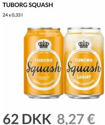 Nielsen's Discount Tuborg Squash 24x0,33L tilbud