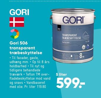 Bilka Gori 506 transparent træbeskyttelse tilbud