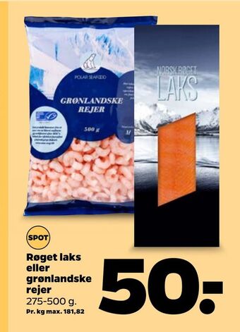Røget laks eller grønlandske rejer