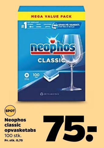 Netto Neophos classic opvasketabs tilbud