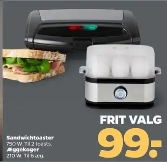 Sandwichtoaster Æggekoger