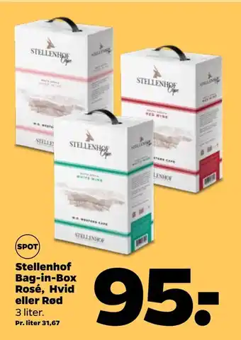 Netto Stellenhof Bag-in-Box Rosé, Hvid eller Rød tilbud