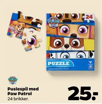 Netto Puslespil med Paw Patrol tilbud