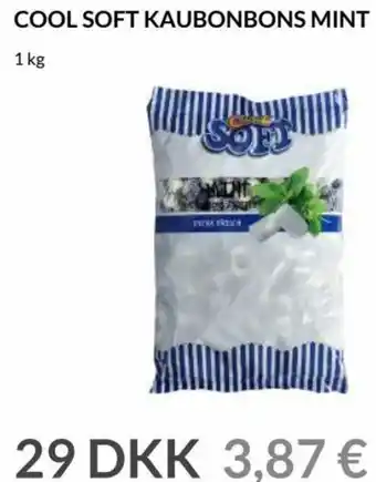 Nielsen's Discount Cool Soft Kaubonbons Mint 1kg tilbud