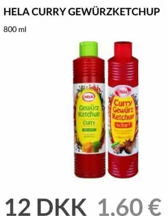 Nielsen's Discount Hela Curry Gewürzketchup 800ml tilbud