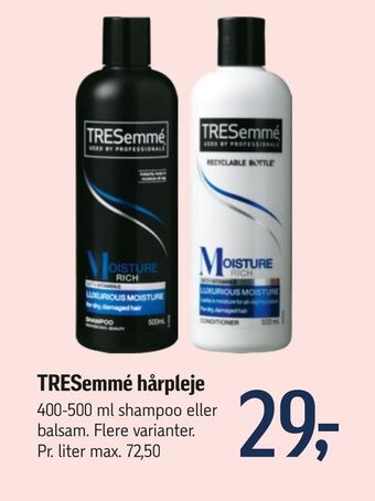 Føtex TRESemmé hårpleje tilbud