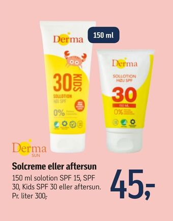 Føtex Solcreme eller aftersun tilbud