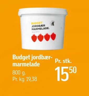 Føtex Budget jordbær marmelade tilbud