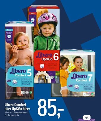 Føtex Libero Comfort eller Up&Go bleer tilbud