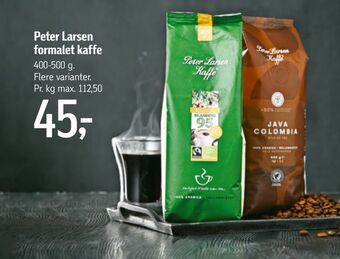 Føtex Peter Larsen formalet kaffe tilbud