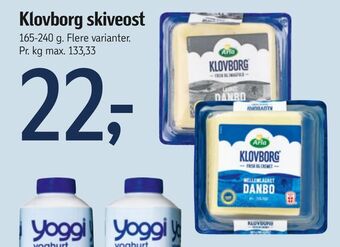 Føtex Klovborg skiveost tilbud