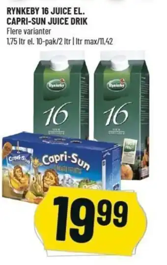 Løvbjerg Rynkeby 16 Juice 1,75L tilbud