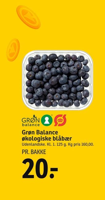 SPAR Grøn Balance økologiske blåbær tilbud