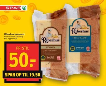 SPAR Riberhus skæreost tilbud