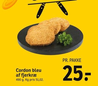 SPAR Cordon bleu af fjerkræ tilbud