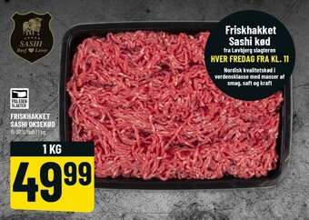Løvbjerg Friskhakket Sashi Oksekød 1kg tilbud