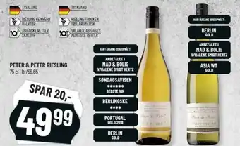 Løvbjerg Peter & Peter Riesling 75 cl tilbud