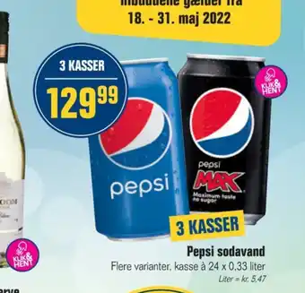 Otto Duborg Pepsi cola tilbud