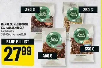 Løvbjerg Mandler, Valnødder El. Hasselnødder 350-400g tilbud