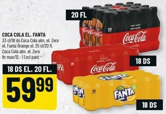 Løvbjerg Coca Cola El. Fanta 33cl tilbud