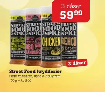 Street food spice krydderier