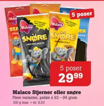 Poetzsch Padborg Malaco slikstjerner jordbær tilbud