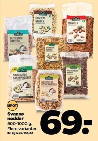Netto Svansø nødder tilbud