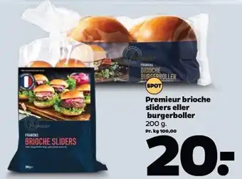 Netto Premieur brioche sliders el. burgerboller tilbud
