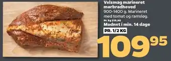 Velsmag marineret mørbradhoved