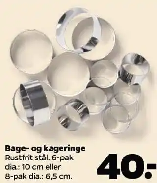 Bage- og kageringe