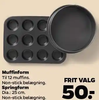 Netto Muffinforme el. springform tilbud