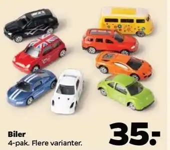 Biler 4-pak