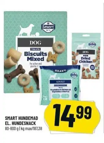 Løvbjerg Smart Hundemad El. Hundesnack 80-800g tilbud