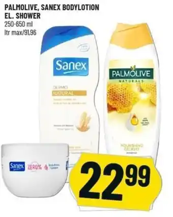Løvbjerg Palmolive, Sanex Bodylotion 250-650ml tilbud