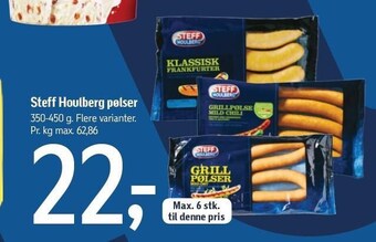 Føtex Steff Houlberg pølser tilbud