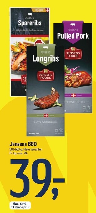 Føtex Jensens BBQ tilbud
