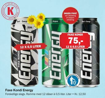 Købmandsgården Faxe Kondi Energy tilbud