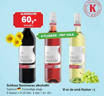 Købmandsgården Schloss Sommerau alkoholfri tilbud