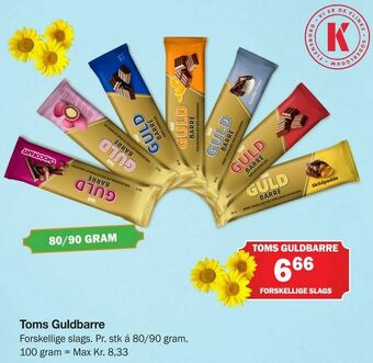 Købmandsgården Toms Guldbarre tilbud