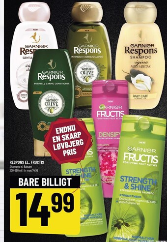Løvbjerg Respons el. Fructis tilbud