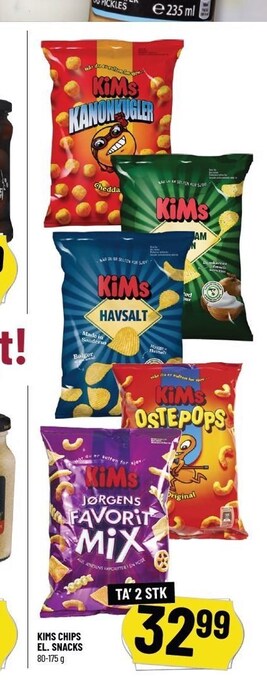 Løvbjerg Kims chips el. snacks tilbud